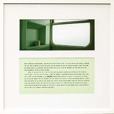 Vox in Camera 5, 2001-13, digital photograph & found text