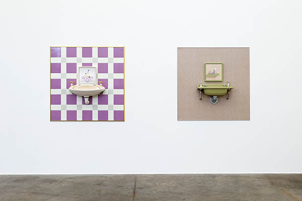 Perky Lavender and Tomboy Avocado - installation view