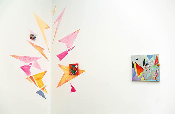 installation view: Piggybacker, Sugarcoater, Gold digger, Nightlight 